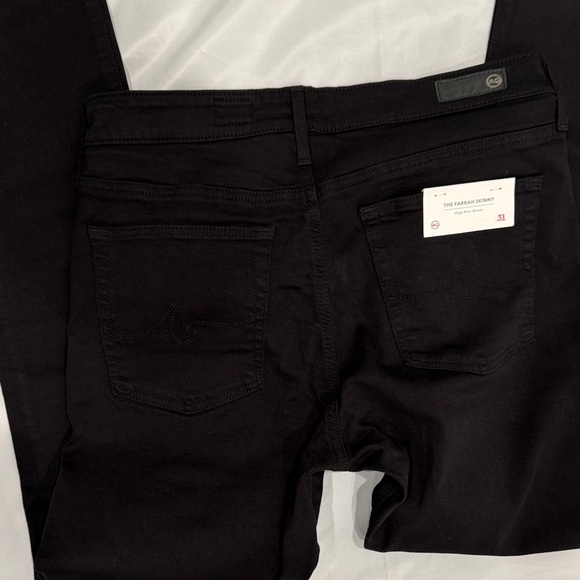 NWT AG Adriano Goldschmied The Farrah Skinny Jeans—Black 31R - Picture 7 of 14
